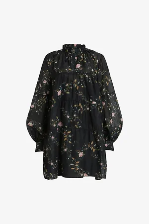 AllSaints Mindy Floral-print Woven Mini Dress