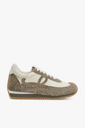 Loewe Flow Runner Monogram Leather and Shell Trainers