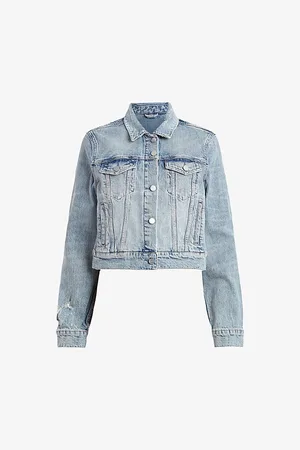 AllSaints Juno Patch-pocket Stretch-denim Jacket