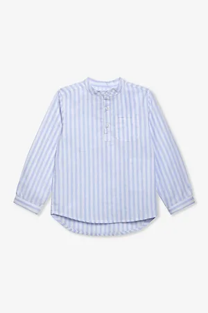 FrenchTrotters Oscar Striped Cotton and Linen-blend Shirt 2-11 Years