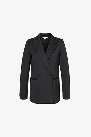 GOOD AMERICAN Scuba 2.0 Peak-lapel Stretch-woven Blazer