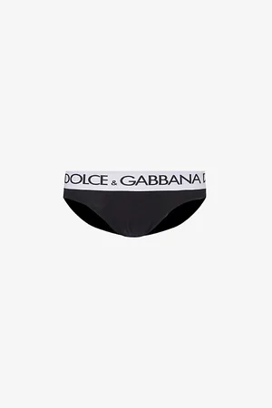 Dolce & Gabbana Logo-waistband Stretch-cotton Briefs