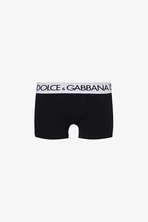 Dolce & Gabbana Logo-waistband Stretch-cotton Boxers