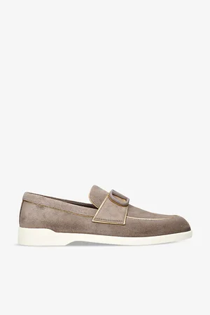 VALENTINO GARAVANI Leisure Flows Panelled Suede Loafers
