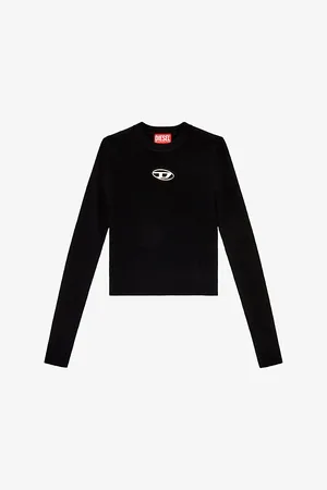 Diesel M-valary Logo-plaque Woven Top