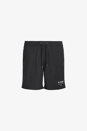 AllSaints Underground Logo-print Recycled-polyamide Swim Shorts