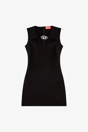 Diesel D-reams Logo-plaque Woven Mini Dress