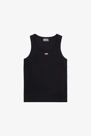 Diesel T-anky-d Logo-appliqué Stretch-cotton Top