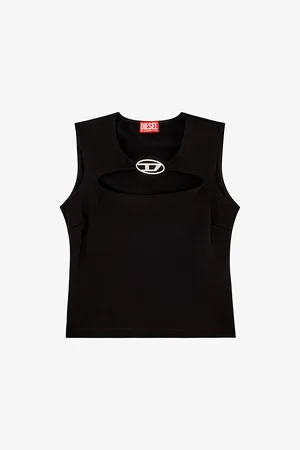 Diesel T-reams Logo-plaque Woven Top