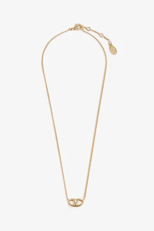 VALENTINO GARAVANI Vlogo Gold-tone Metal Pendant Necklace
