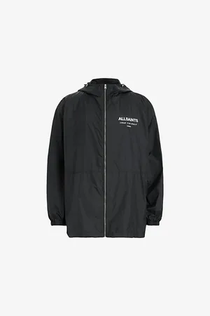 AllSaints Underground Logo Text-print Shell Jacket