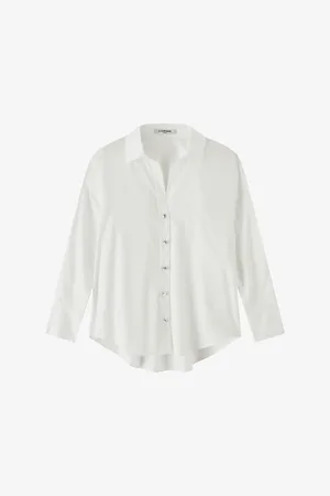 LK Bennett Beatrice Pleated Cotton Shirt