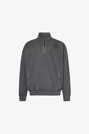 GymShark Premium Legacy Logo-embroidered Cotton-jersey Sweatshirt