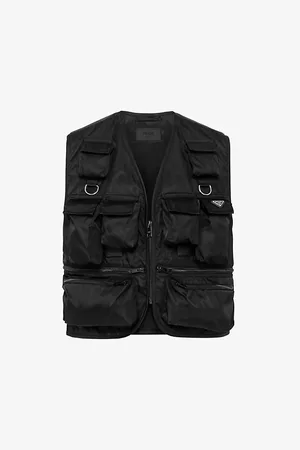 Prada Logo-print Quilted-pattern Re-nylon Vest