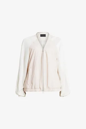 AllSaints Helton Relaxed-fit Leather Bomber Jacket