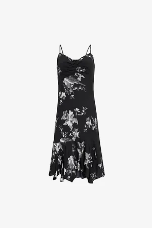 AllSaints Erica Iona Floral-print Woven Mini Dress