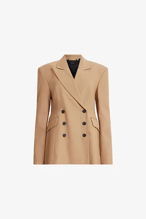 AllSaints Sevenh Peak-lapel Double-breasted Woven Blazer
