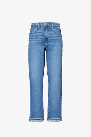 Paige Brigitte Slim-leg High-rise Denim-blend Jeans