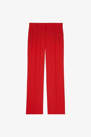 The Kooples Straight-leg High-rise Woven Trousers