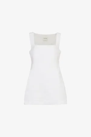 POSSE Alice Square-neck Linen Mini Dress