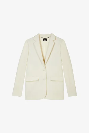 The Kooples Notch-lapel Regular-fit Stretch-woven Blazer