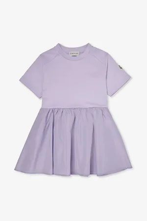 Moncler Brand-patch Short-sleeve Cotton-jersey Dress 4-10 Years