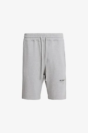 AllSaints Underground Logo-print Organic-cotton Shorts