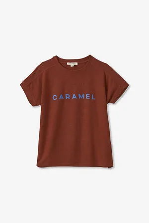 Caramel Cress Logo-print Cotton-blend T-shirt