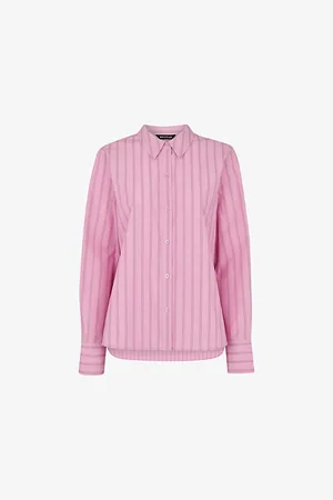 Whistles Relaxed-fit Striped Cotton-blend Shirt