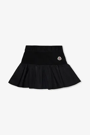 Moncler Brand-patch Pleated Cotton-jersey Mini Skirt 4-14 Years