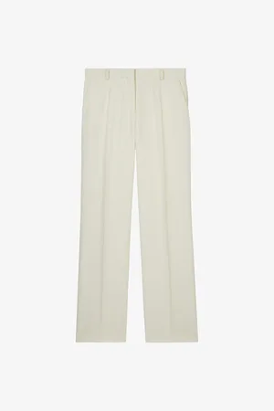 The Kooples Straight-leg High-rise Stretch-woven Trousers