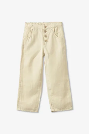 Caramel Erodium Round-pocket Twill Trousers 3-12 Years