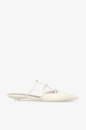 VALENTINO GARAVANI Rockstud Wisp 20 Leather Heeled Mules