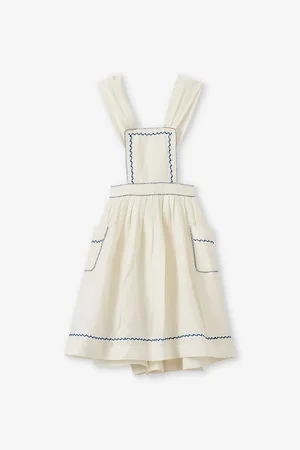 Caramel Peppermint Linen-blend Dress 6 Months - 2 Years