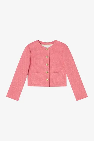 LK Bennett Allie Boxy-fit Tweed Cotton-blend Jacket