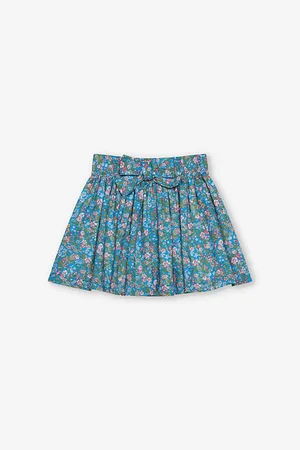 FrenchTrotters Hedgerow Floral-print Cotton Skirt 2-11 Years