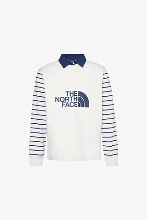 The North Face Brand-print Relaxed-fit Cotton-jersey Rugby Shirt