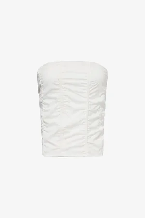 Amy Lynn Alexa Utility Strapless Cotton Top