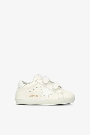 Golden Goose May School Logo-print Leather Trainers 0 Months-12 Months