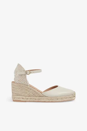 LK Bennett Marissa Wedge-heel Leather Espadrilles