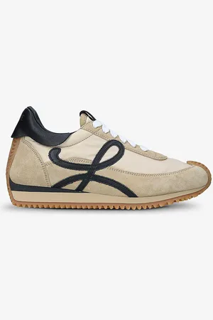 Loewe Flow Runner Monogram Leather and Shell Trainers