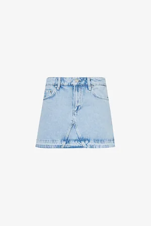 Paige Jessie Mid-rise Stretch-denim Blend Mini Skirt