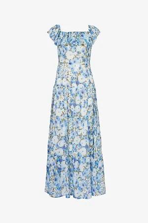Paige Carmelia Floral-print Silk Maxi Dress
