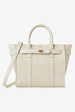 MULBERRY Zipped Bayswater Mini Croc-effect Leather Cross-body Bag