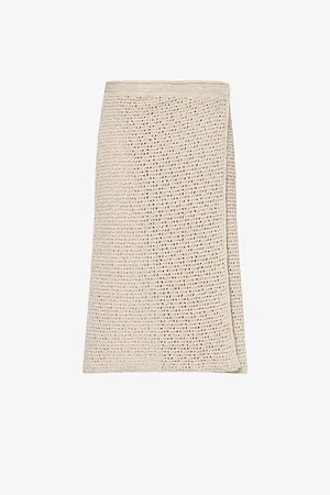 Bottega Veneta Wrap-around Regular-fit Knitted Midi Skirt