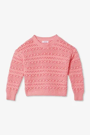 Reiss Isobel Crochet-knit Cotton Jumper 4-14 Years
