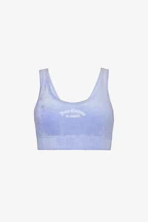 Juicy Couture Hudson Logo-embroidered Bamboo-blend Top