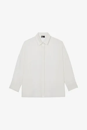 The Kooples Straight-hem Silk Shirt