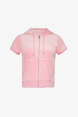 Juicy Couture Chadwick Short-sleeve Stretch-velour Hoody