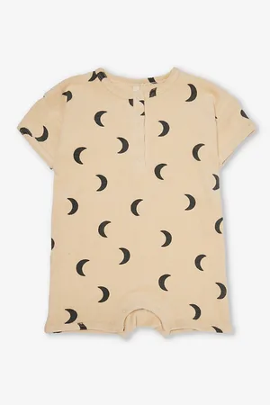 Organic Zoo Pebble Midnight Terry Organic-cotton Romper 0-3 Years